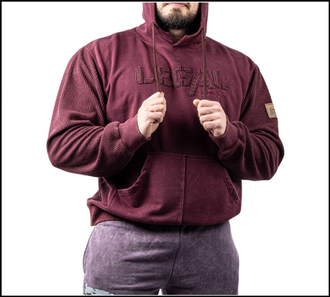 Худи 4900-864/405 Legal Power Stonewashed Bostomix красный камень