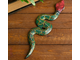 Модель № W154: панно &quot;Змея&quot; из дерева албезии (цвета - в ассортименте)