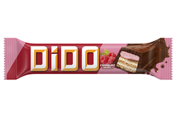 Вафельный батончик Ulker Dido со вкусом малины, 37 гр