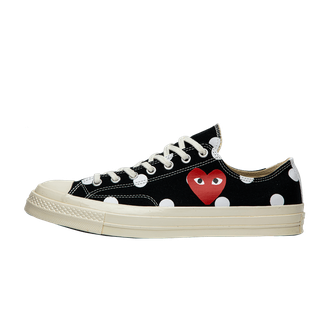 Кеды Converse Comme des GARÇONS черные низкие в горошек женские