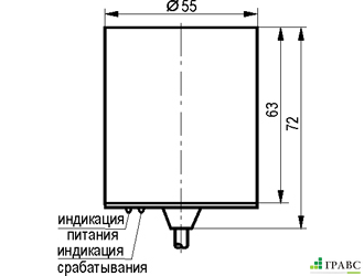 Индуктивный датчик ISB D101A-11G-25-LZ