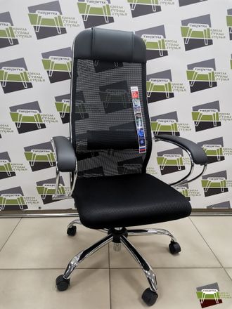 Кресло ErgoLife Sit 10 B1-180K - Mesh(X2)+UMF(X1) /Um00/Wh00/K1cL(TG1.0Pl/M09.B21.G20.W01) (Черный)