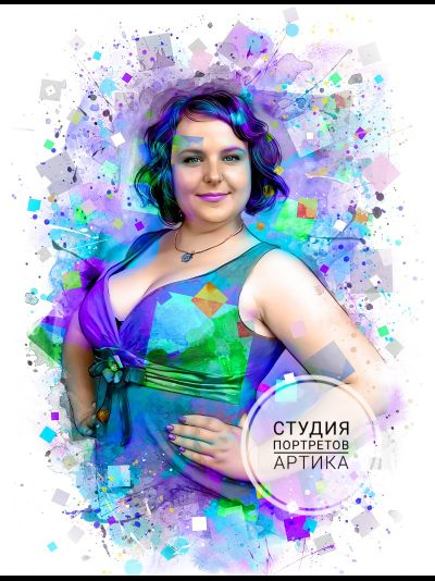 Портрет в Стиле НЕО 1 человек