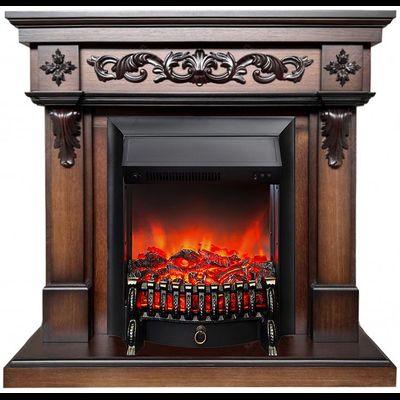 Электрокамин Глория LO с очагом Fobos