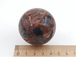 Шар Гранит Калгуваара, Россия, Карелия (45 мм, 131 г) №28087