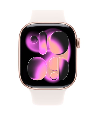 Apple Watch S11 42mm Rose Gold Aluminum Case with Light Blush Sport Band (Розовое золото)