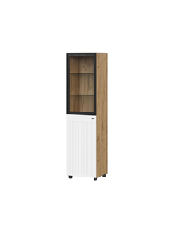 Шкаф-пенал со стеклом «Милан»