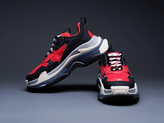Balenciaga triple s rouge noir sale