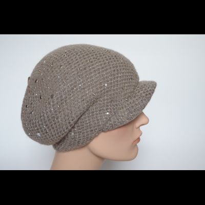 Женский вязаный берет с козырьком Vizio Италия 6161