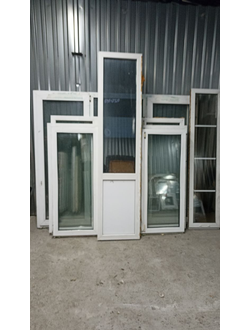 Бу2300-ОКНО БУ ГЛУХОЕ ШИРИНА 540 ВЫСОТА  2320, ПРОФИЛЬ 60 ММ, 24 СП (ОДНОКАМЕРНЫЙ)