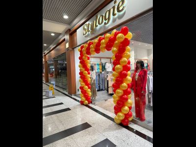 Гирлянда из шаров 2-х цветная 1м