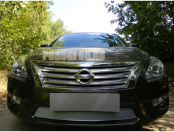 Защита радиатора Nissan Teana L33 2014- chrome PREMIUM