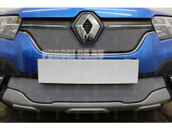 Защита радиатора Renault Logan Stepway 2018- / Renault Sandero Stepway 2018- (chrome низ)