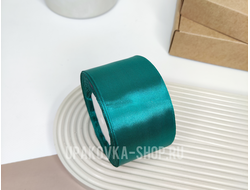 Лента атласная 5 см., рулон (23м.), ИЗУМРУД