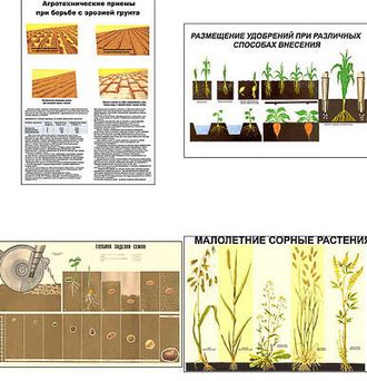 Плакаты ПРОФТЕХ "Агрономия" (5 пл, винил, 70х100)