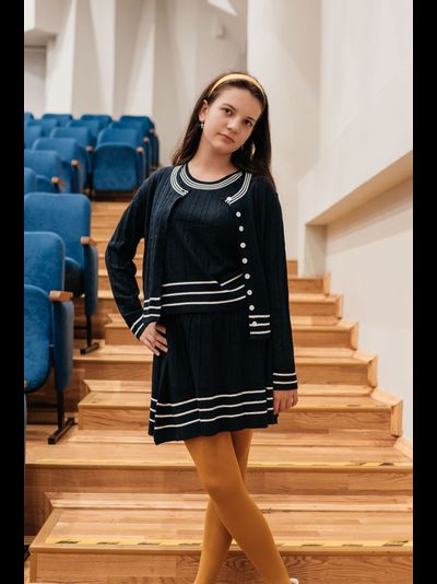 Комплект для девочки 3 в 1 синий
