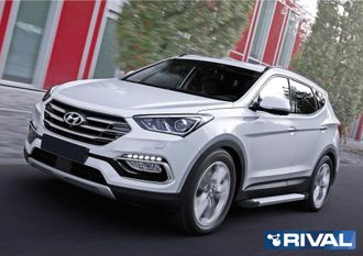 Пороги Hyundai Santa Fe (2012-н.в.), RIVAL, Россия