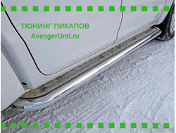 Пороги с площадкой (алюм. лист) 60,3 мм