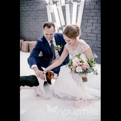 Букет невесты &amp; Бутоньерка 1337