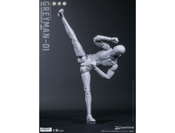 Серый манекен - Коллекционная фигурка 1/12 SCALE Action Figure Greyman (DPS11) - DAMTOYS
