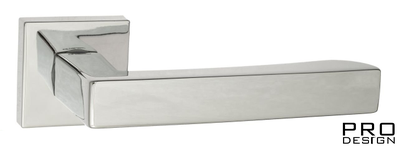 Дверная ручка на квадратном основании Fratelli Cattini "HAMMER" 8-CR полированный хром
