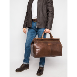 Кожаный саквояж Otranto Premium brown (арт. 4006-63)