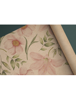 Упаковочная бумага крафт, 100Х70 см.