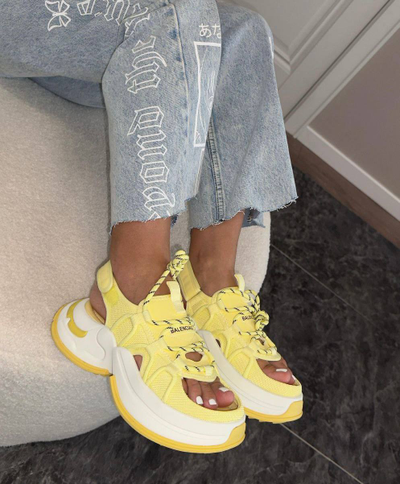 Сандалии Balenciaga Track Sandals Childrens Yellow White