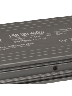 Блок питания 400W 12V IP67 Compact (12V/33A/400W) (IP67 металл/1 год)