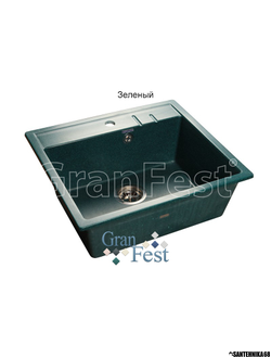 Керамическая мойка Granfest Гранфест QUADRO GF-Q560 1 секционная мойка с отверстием под смеситель