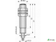 Оптический бесконтактный датчик ОП14-NO-PNP (Д16Т)