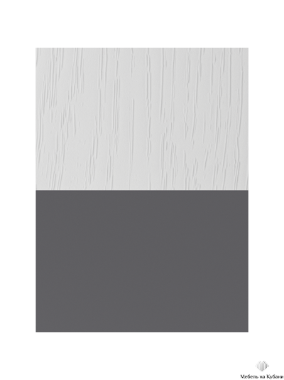 ТВМ-8 Тумба под ТВ Белый с тиснением «Древесные поры»/Графит Серый