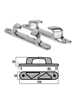 Планка киповая носовая 120мм