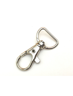 Карабин для сумок, 40*20 мм (под ремень 16 мм) серебро