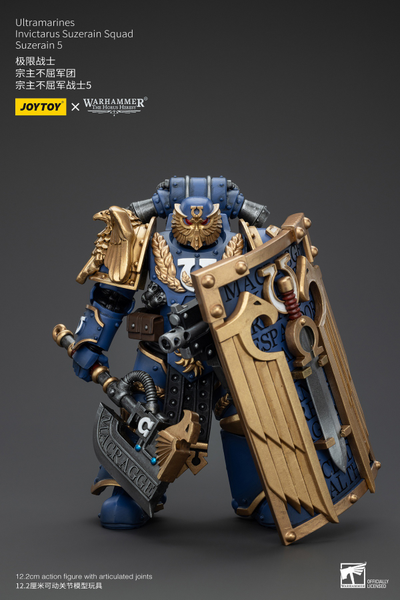 Сюзерен-инвиктарий Ультрамаринов (Warhammer Horus Heresy) - КОЛЛЕКЦИОННАЯ ФИГУРКА 1/18 Ultramarines Invictarus Suzerain Squad 5 (JT00287) - JOYTOY