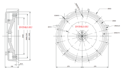 Судовой двигатель WP4C95-18 чертеж