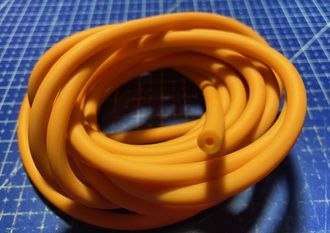 Latex hose for fuel 2.0x5.0 mm, orange.