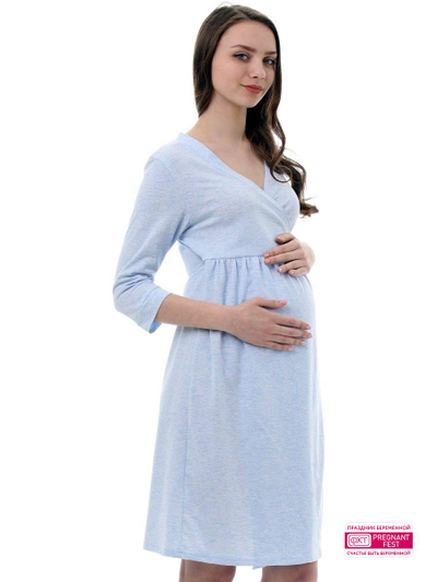 Халат ФЭСТ 12801 голубой