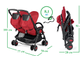 Прогулочная коляска Peg-Perego Aria Shopper Twin Geo Beige