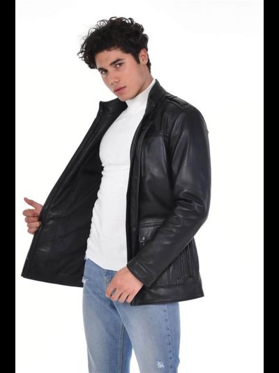 Кожаная куртка COMFORT (черная)