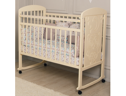 Кровать Incanto Civetta колесо качалка, слоновая кость