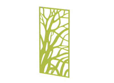 Акустическая подвесная перегородка с декором "Старое дерево" (фурнитура в комплекте)