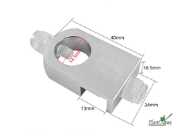 ZRDR W00-31 - Металлический фиксатор для шлангов и трубок 12мм
