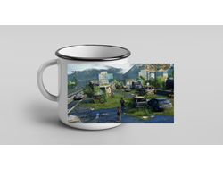 Кружка металлическая эмалированная  ОДНИ ИЗ НАС, THE LAST OF US  №8