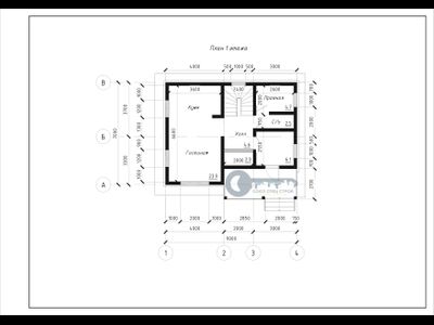 ДЖ-02 ГАБАРИТНЫЕ РАЗМЕРЫ: (7Х9М) 2 ЭТАЖА, ОБЩАЯ ПЛОЩАДЬ: 123,5М²