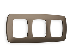 Рамка 3-я Темная бронза матовый, коллекция ECTA - Ambrella Volt - OMEGA