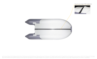 Лодка ПВХ Ривьера 3400 СК Компакт "Комби" графит/светло-серый