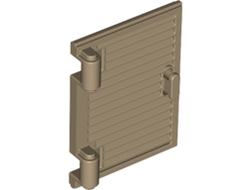 Shutter for Window 1 x 2 x 3 with Hinges and Handle, Dark Tan (60800a / 6331951)