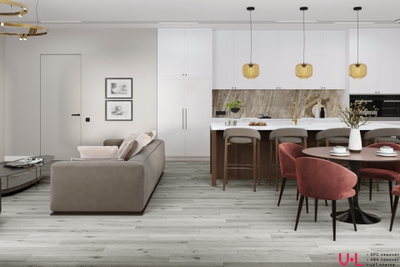 Кварцвиниловая плитка Damy Floor Family LVT Дуб Классический Серый T7020-2-LVT