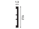 Плинтус гибкий SX163F SQUARE - 10,2*1,3*200см